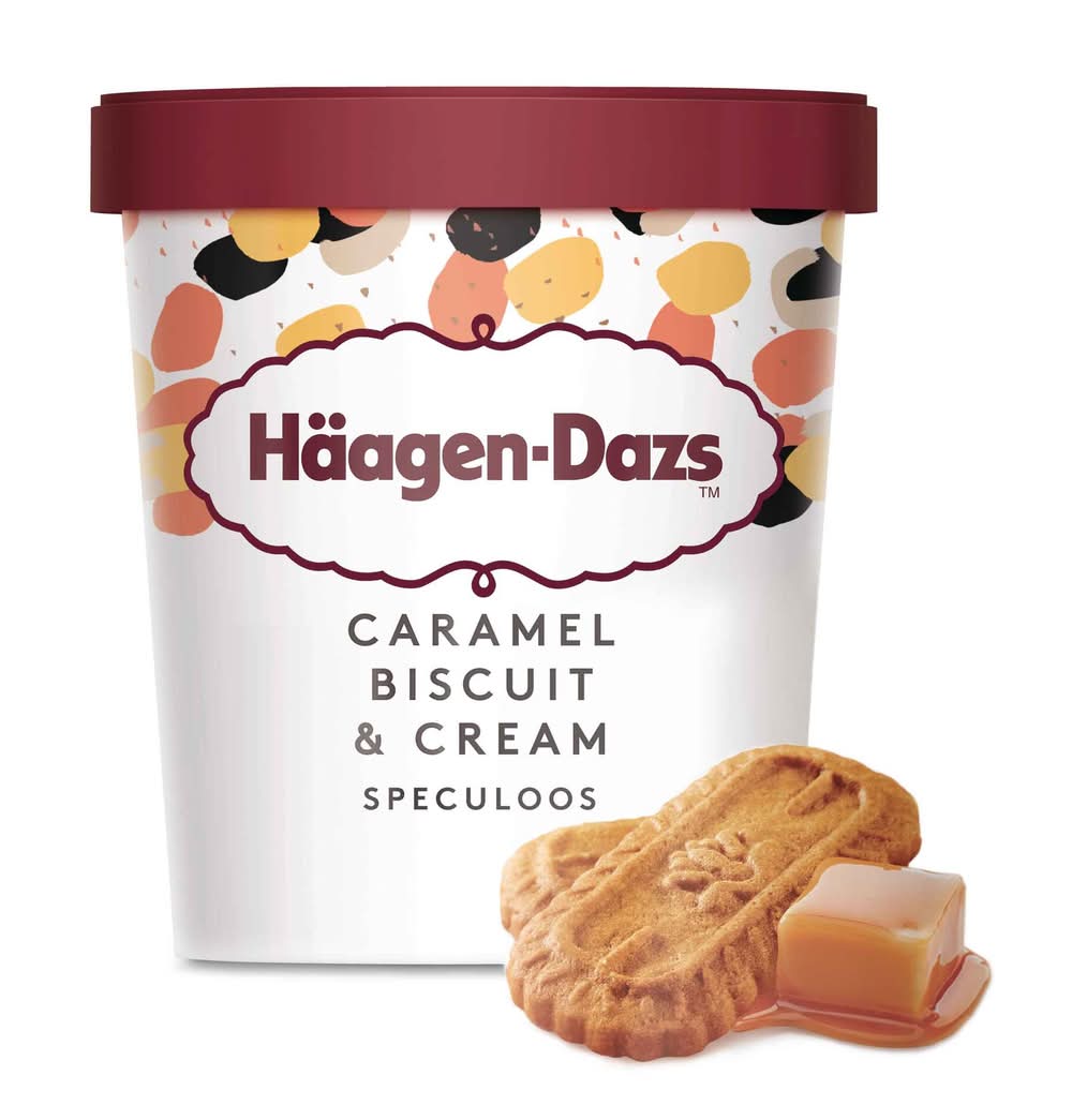 Gelado Speculoos Caramel Biscuit & Cream Häagen-Dazs (emb. 460 ml)