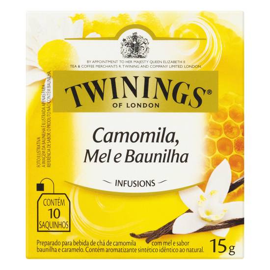 Twinings chá de camomila com mel e baunilha (15 g)