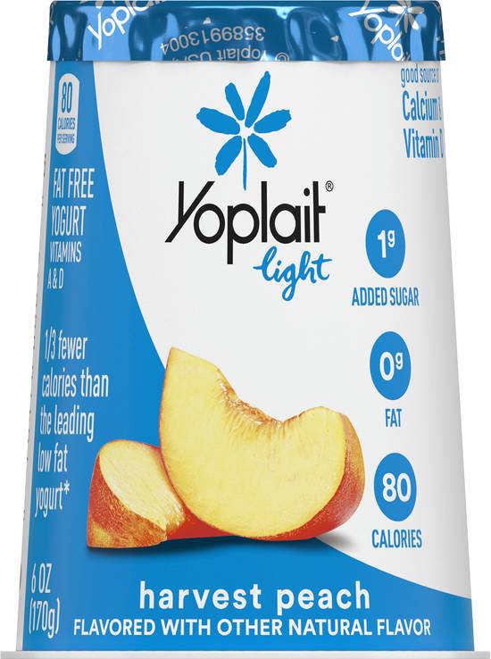 Yoplait Light Harvest Peach Yogurt