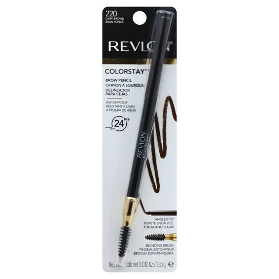 Revlon Colorstay Dark Brown 220 Waterproof Brow Pencil