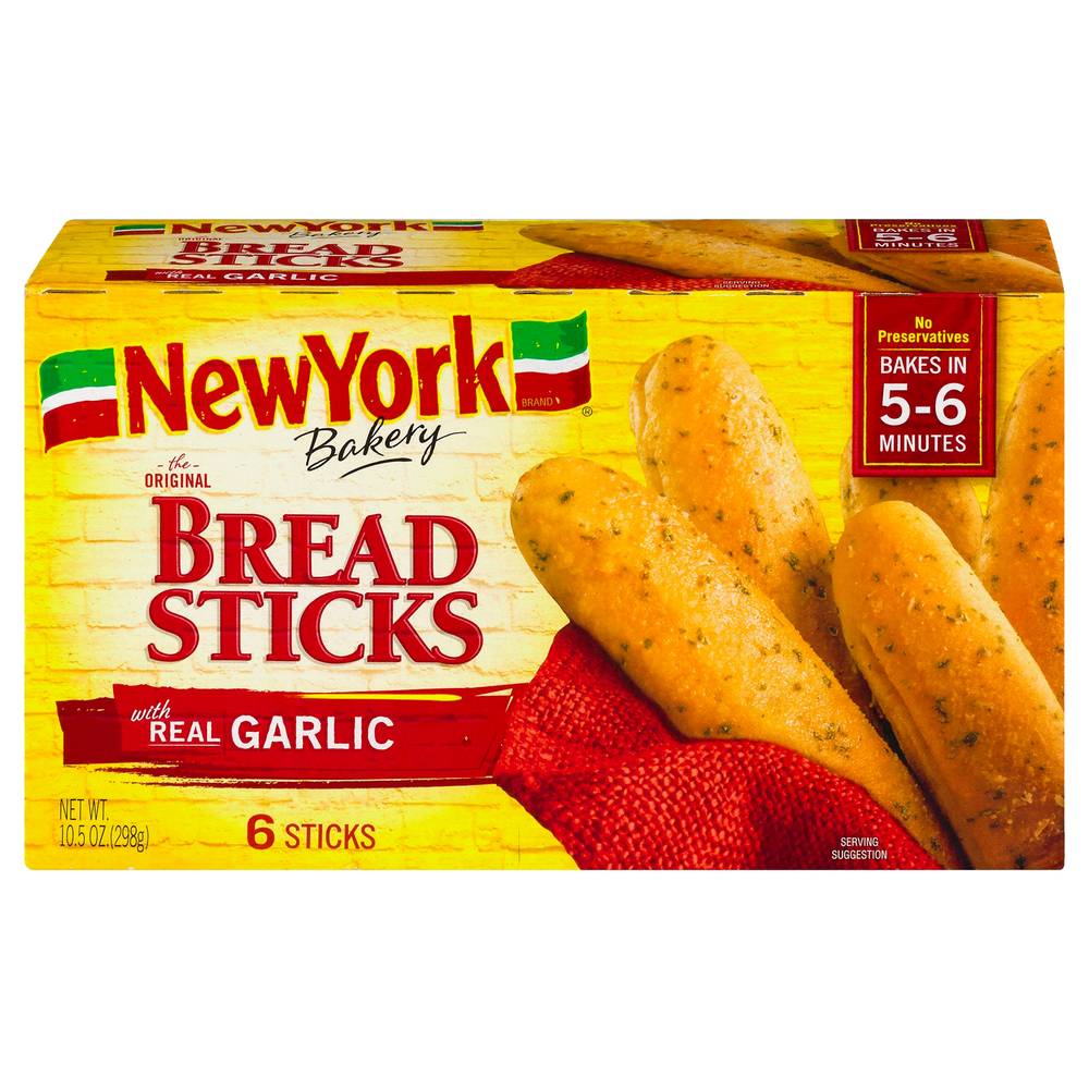 New York Bakery the Original Garlic Bread Sticks (6 ct)