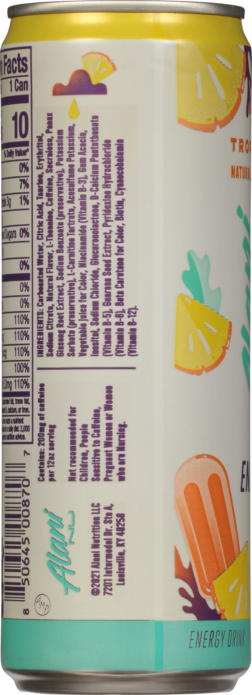 Alani Nu Energy Drink, Tropical (12.5 oz) | Postmates