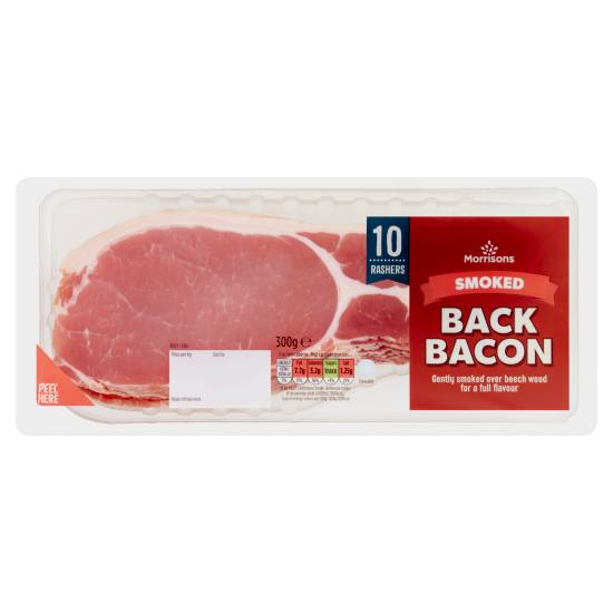 Morrisons Smoked Back Bacon (300g)