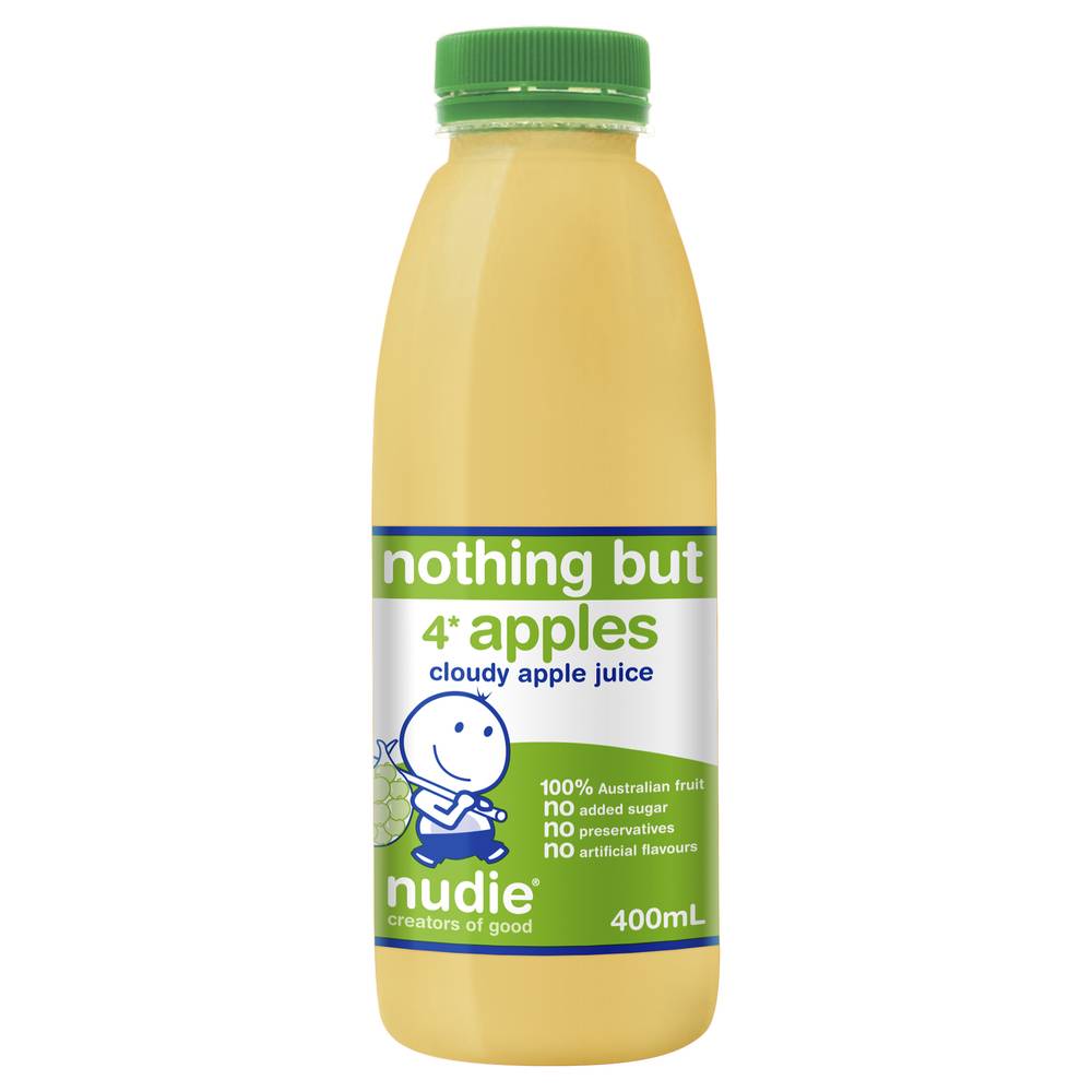 Nudie Nothing But Cloudy Apple Juice (400mL)