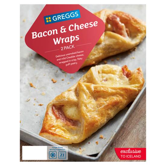 Greggs Bacon & Cheese Wraps (2 pack)