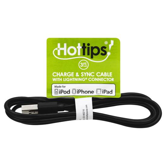 Hottips Charge & Sync Cable With Lightning Connector (1 cable)