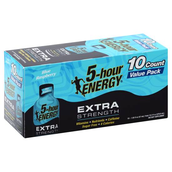 5-Hour Energy Blue Raspberry Energy Shot (10 ct, 19.3 fl oz)