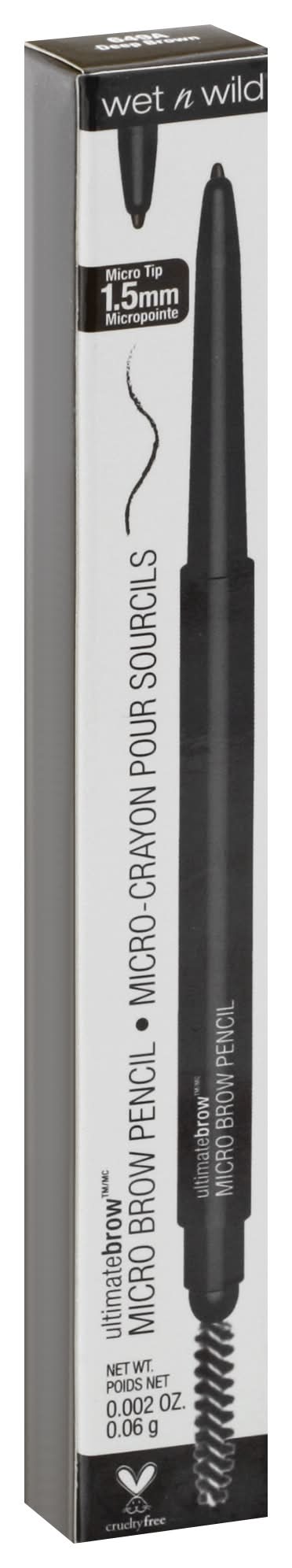 wet n wild Micro Brow Pencil Deep Brown 649a (0.1 oz)