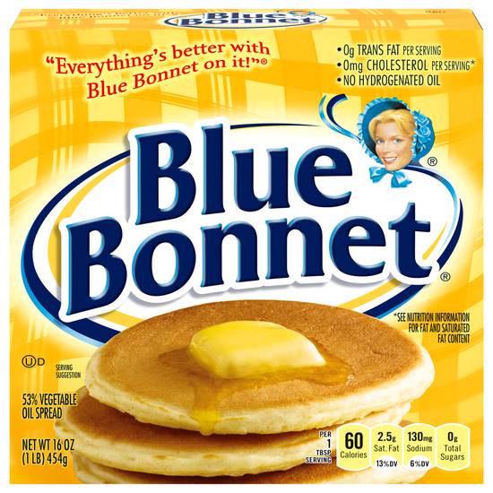 Blue Bonnet Margarine Vegetable Oil Spread