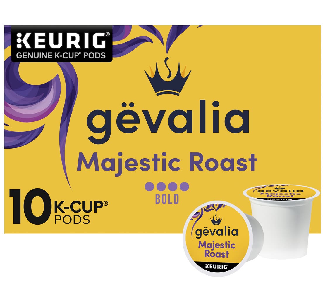 Gevalia Majestic Roast Bold Dark K‐Cup Coffee Pods (3.4 oz, 10 ct)