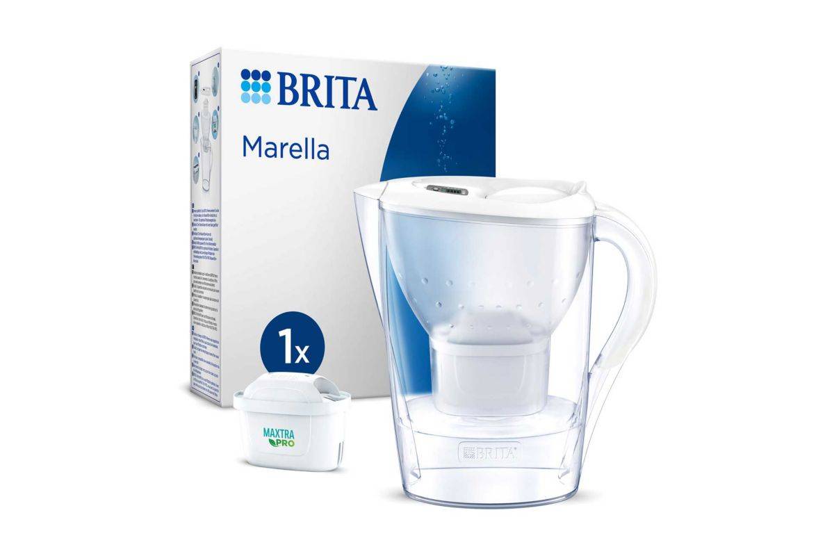 BRITA Marella Water Filter Jug White (2.4L) incl. 1 x MAXTRA PRO All-in-1 cartridge