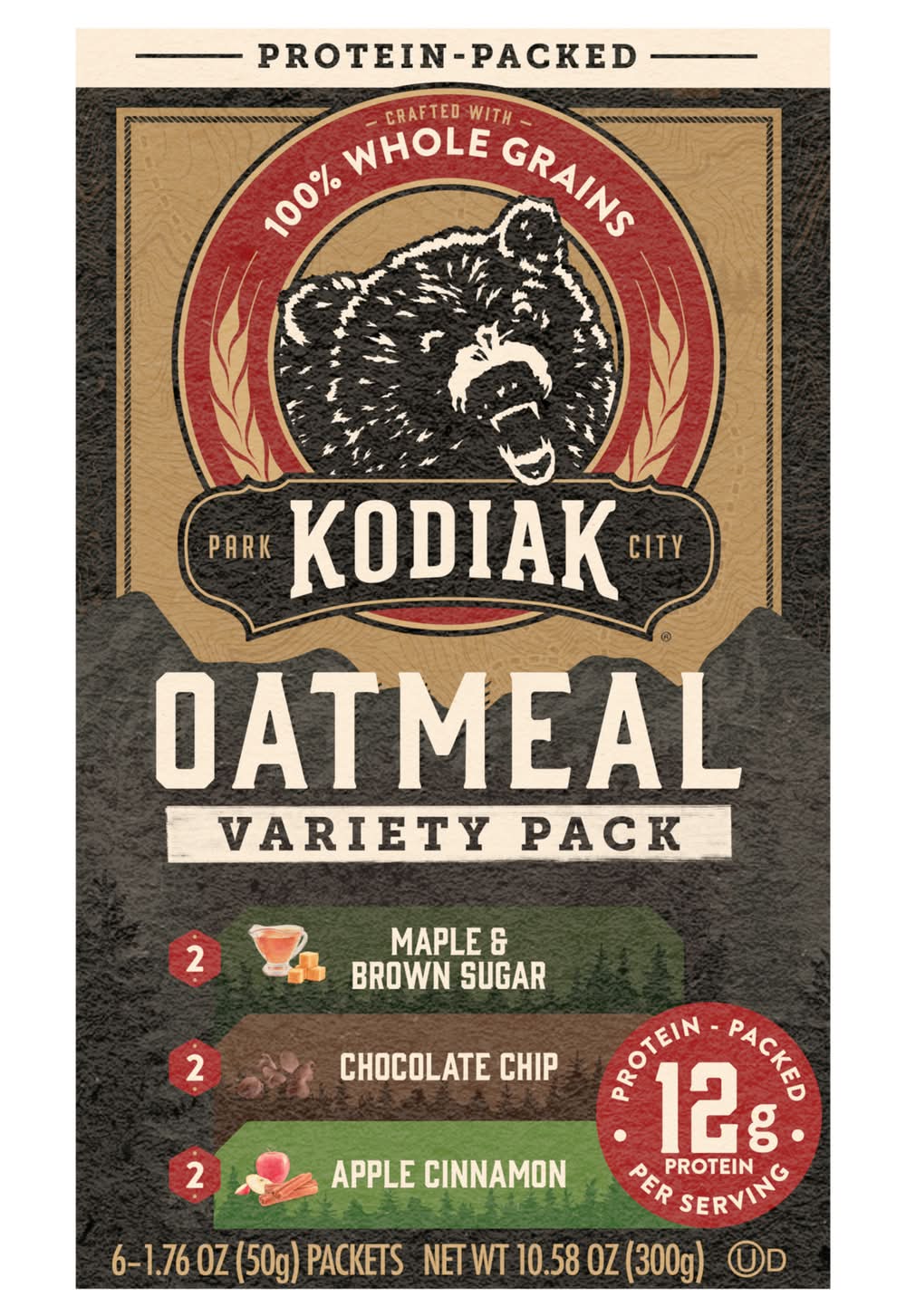 Kodiak Oatmeal Variety pack, Assorted (1.76 oz, 6 ct)