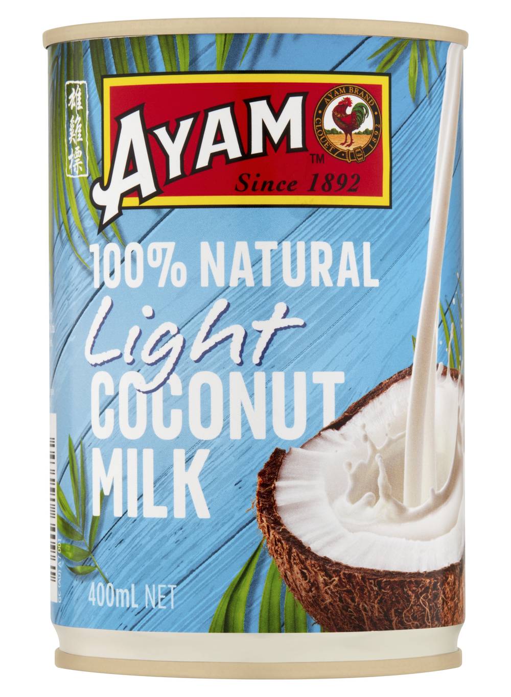 Ayam 100% Natural Light Coconut Milk (400mL)