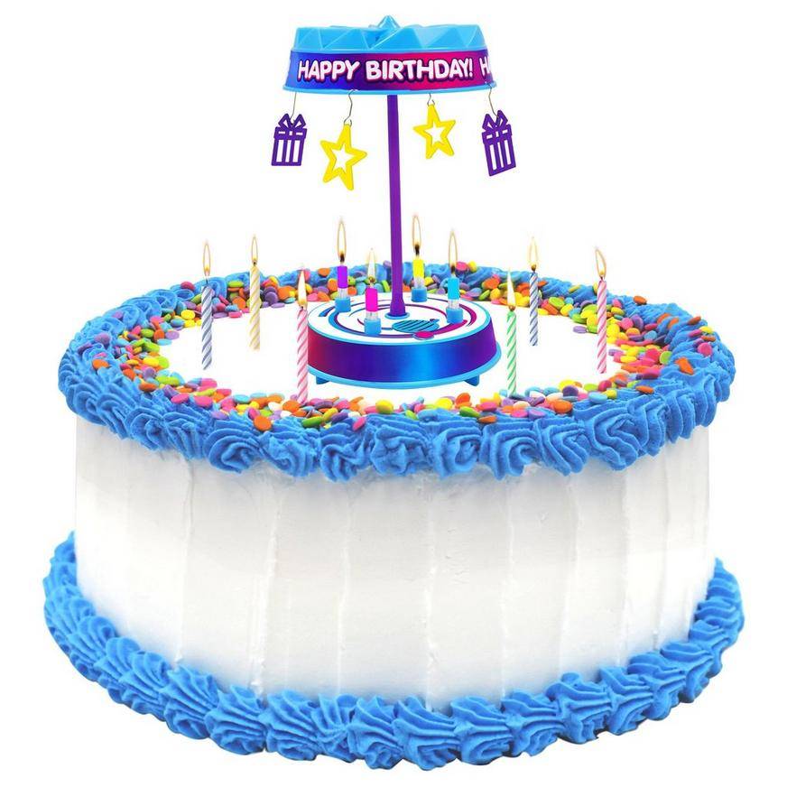 Party City Spincredible Musical Candle Cake Topper