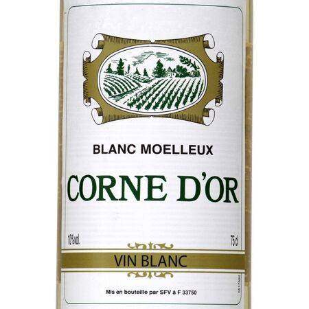 Vin blanc moelleux Corne d'Or - la bouteille de 75cL