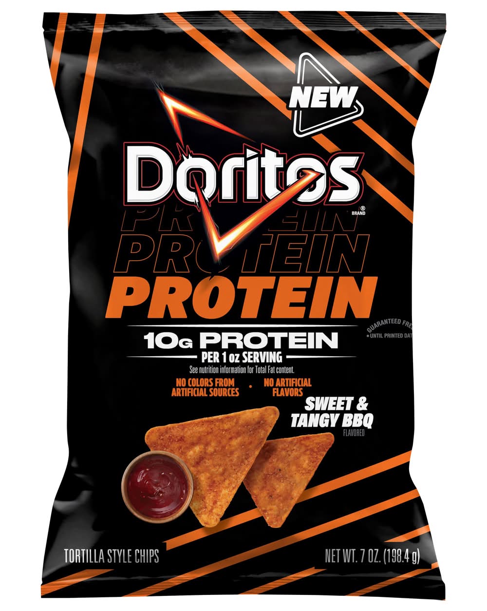 Doritos Protein Tortilla Chips, Sweet & Tangy Bbq (7 oz)