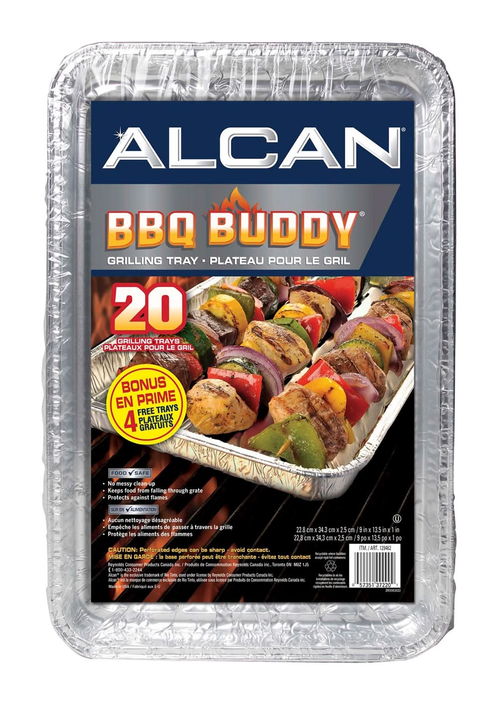 Alcan - Plateau Bbq Buddy Pour Le Gril, Paquet De 24 / Alcan Bbq Buddy Grilling Trays, Pack Of 24