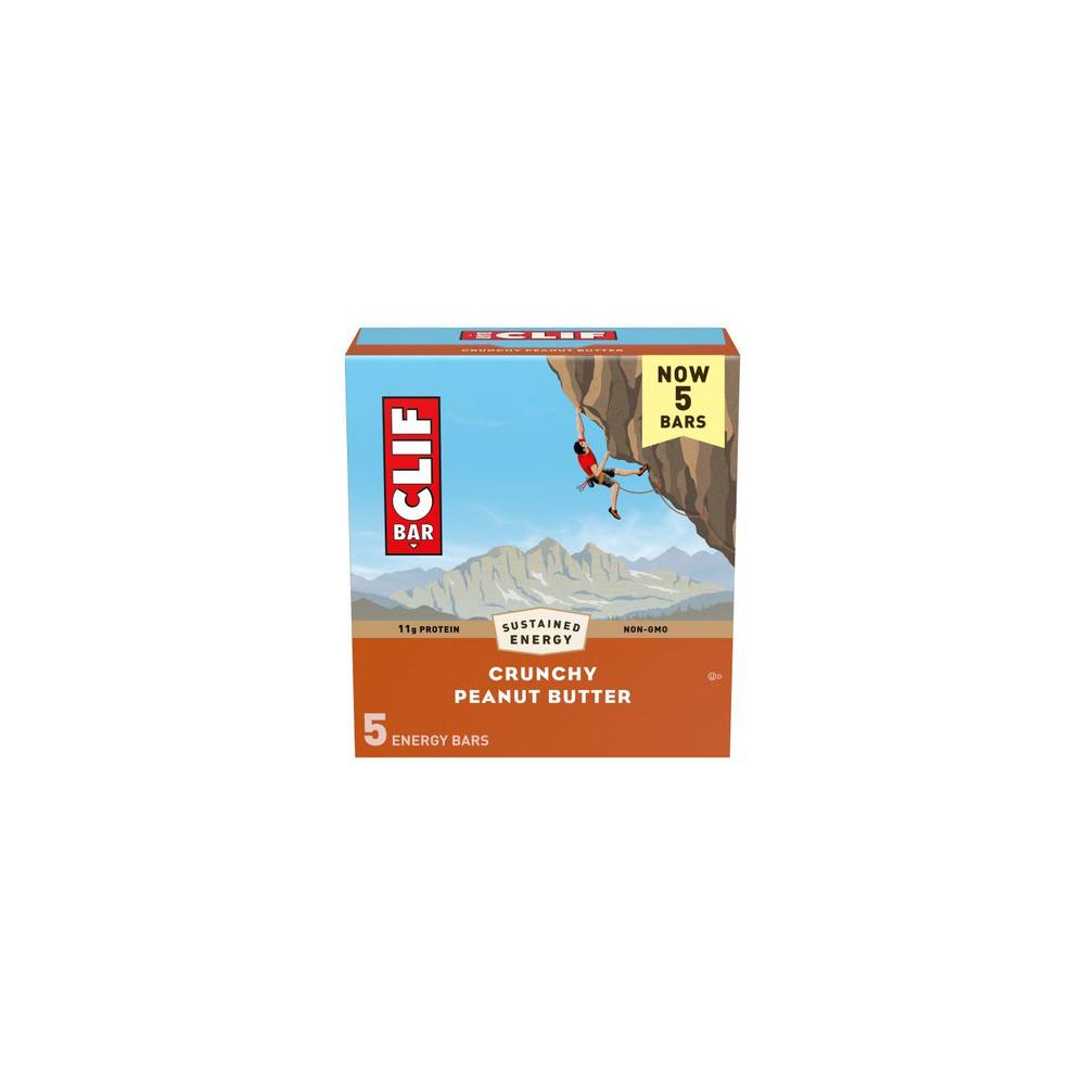 Clif Bar Crunchy Peanut Butter Energy Bar (5 x 2.4 oz)