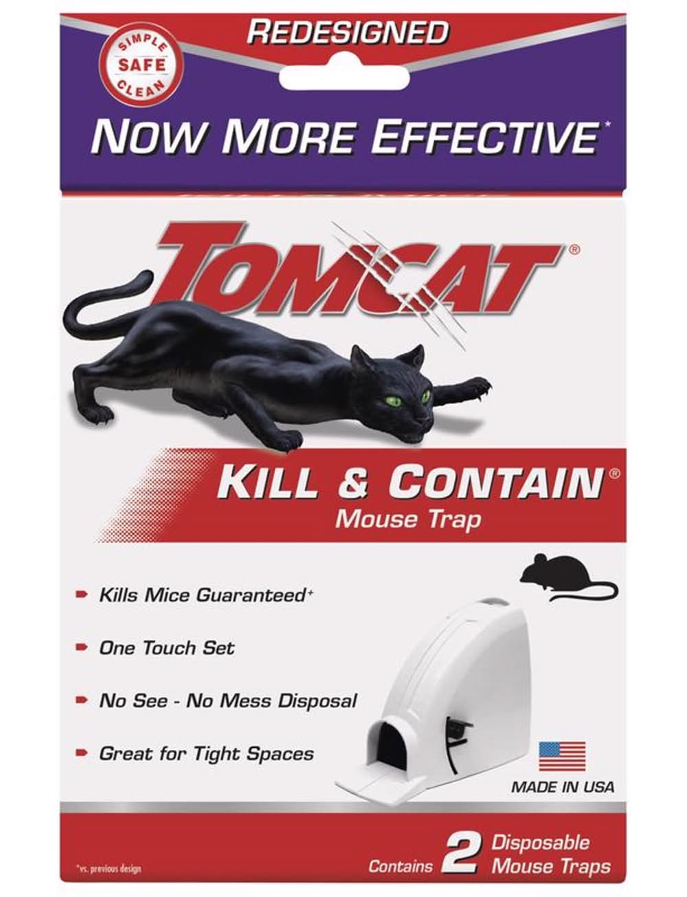 Tomcat Kill & Contain Small Covered Animal Trap For Mice 2 Pk