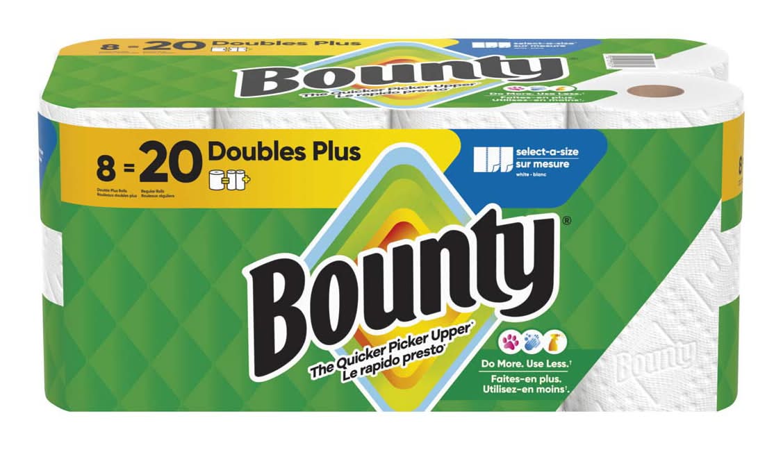 Bounty Paper Towels Select-A-Size White 8 Ct