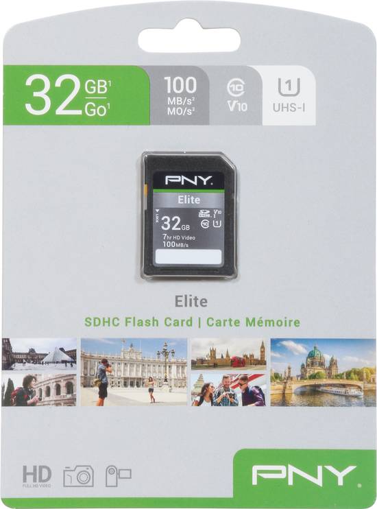 Pny Class 10 U1 V10 Sd 32 Gb Memory Card