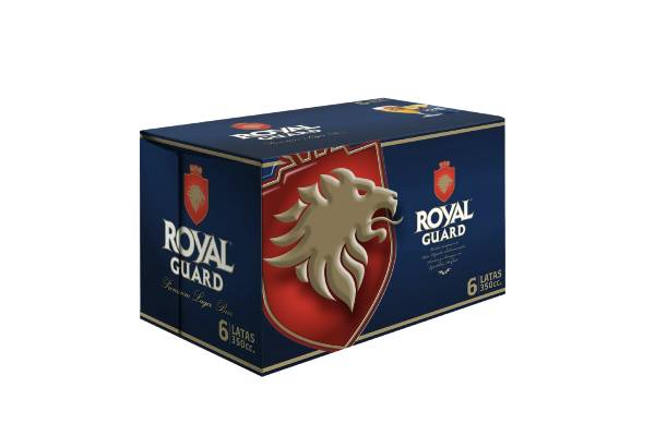 Six pack cerveza Royal Guard