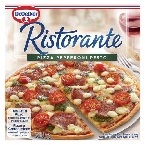 Dr. Oetker Ristorante Pepperoni Pesto Thin Crust Pizza (360 g)