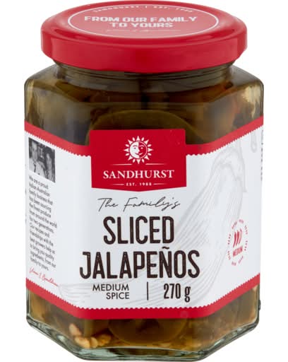 Sandhurst Sliced Jalapeno Peppers (270g)