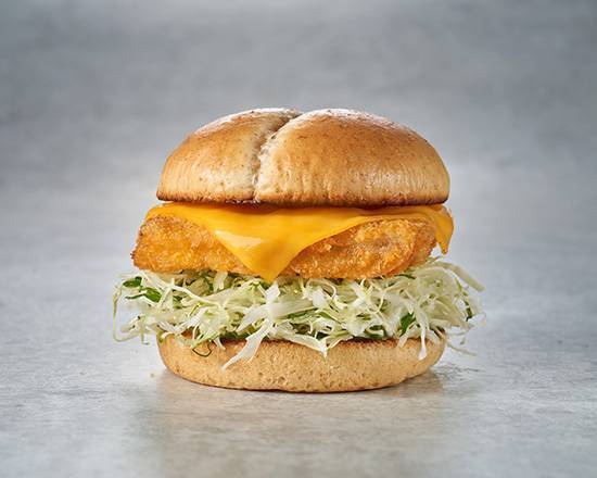 起司鱈魚漢堡 American Burger with Cod Fish and Cheese