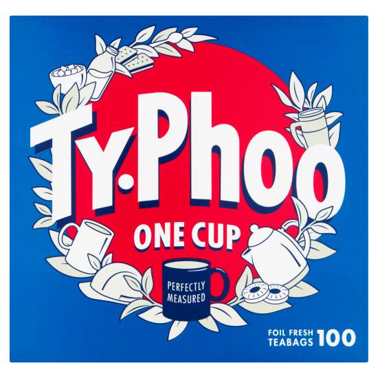 Typhoo One Cup Foil Fresh Teabags (100 ct)