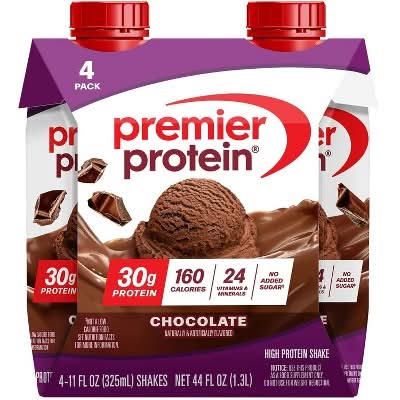 Premier Protein High Protein Shake, Chocolate (4 x 11 fl oz)
