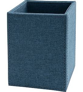 Martha Stewart Faux Leather Pen Cup, Navy (MS110E)