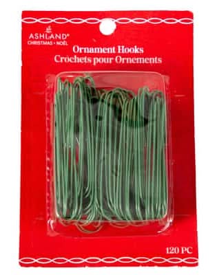Ashland Ornament Hooks, Large , Green (120 ct)
