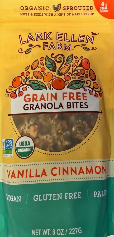 Lark Ellen Farm Vanilla Cinnamon Grain Free Granola Bites
