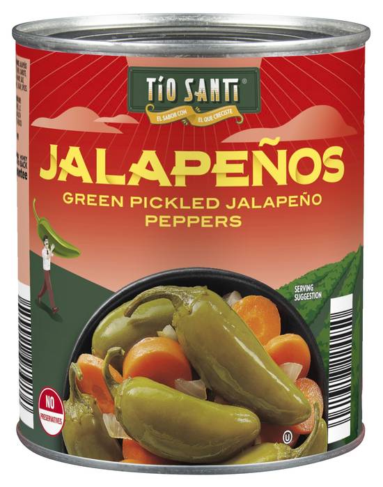 Tio Santi Green Pickled Jalapeño Peppers