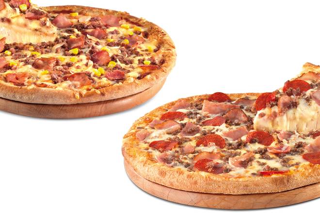2 pizzas medianas