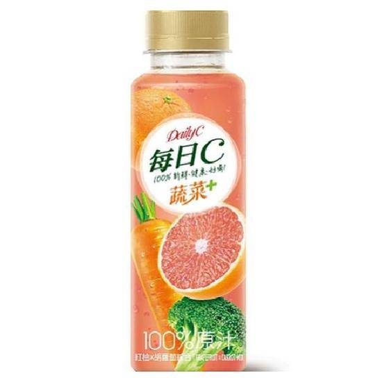 每日C100%紅柚胡蘿蔔綜合果蔬汁310ml