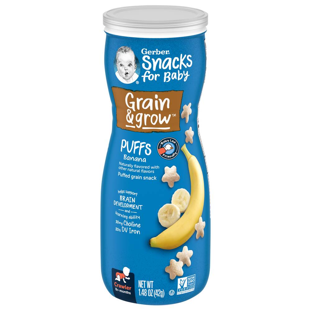 Gerber Crawler Banana Puffs Cereal Snack