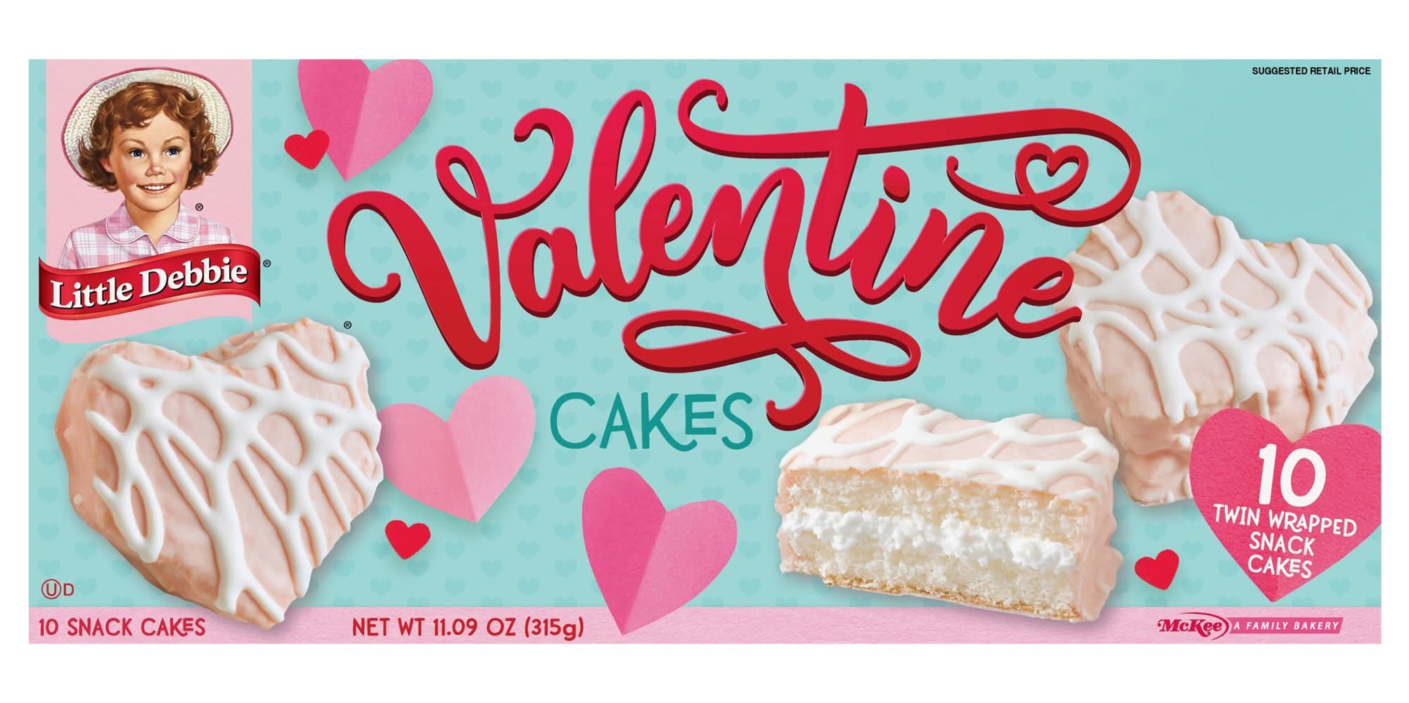 Little Debbie Be My Valentine Vanilla Snack Cakes (11.9 oz)
