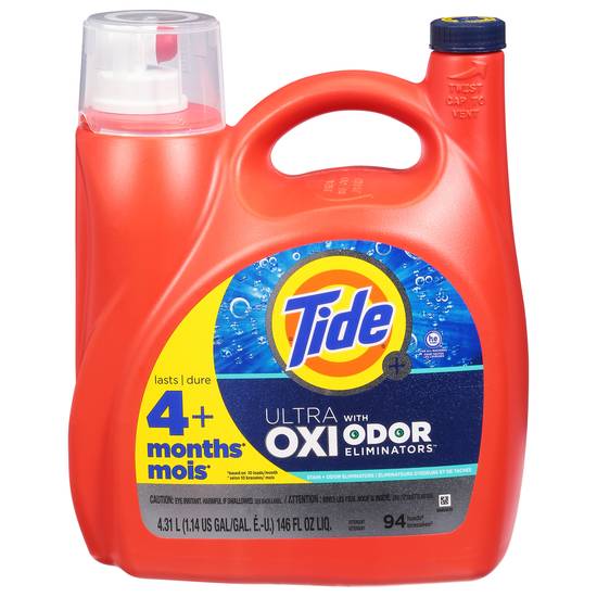 Tide Ultra Oxi With Odor Eliminators Liquid Laundry Detergent Loads (94 ct)