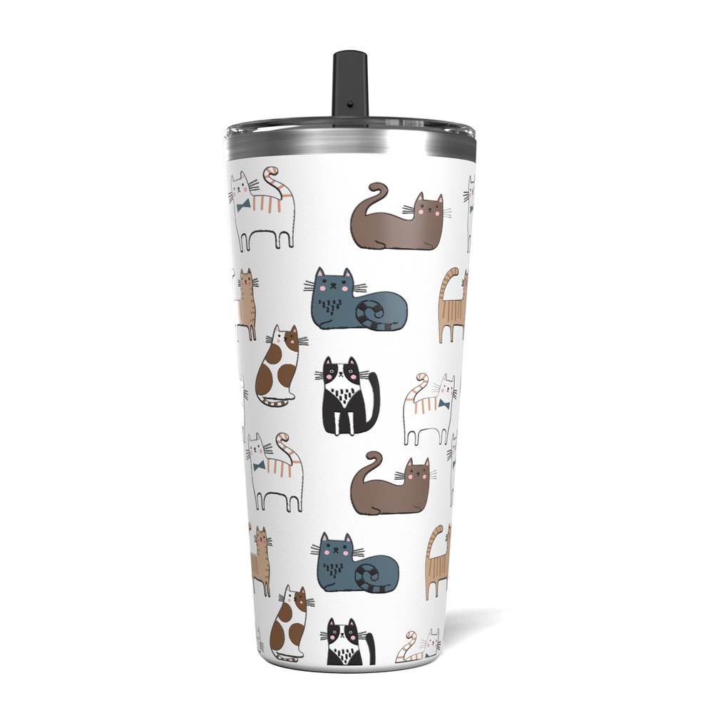 Hydrapeak Grande, Cat Print, 25 Oz