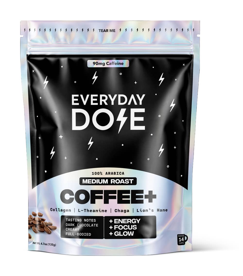 Everyday Dose Medium Roast Mushroom Coffee+ (4.4 oz)