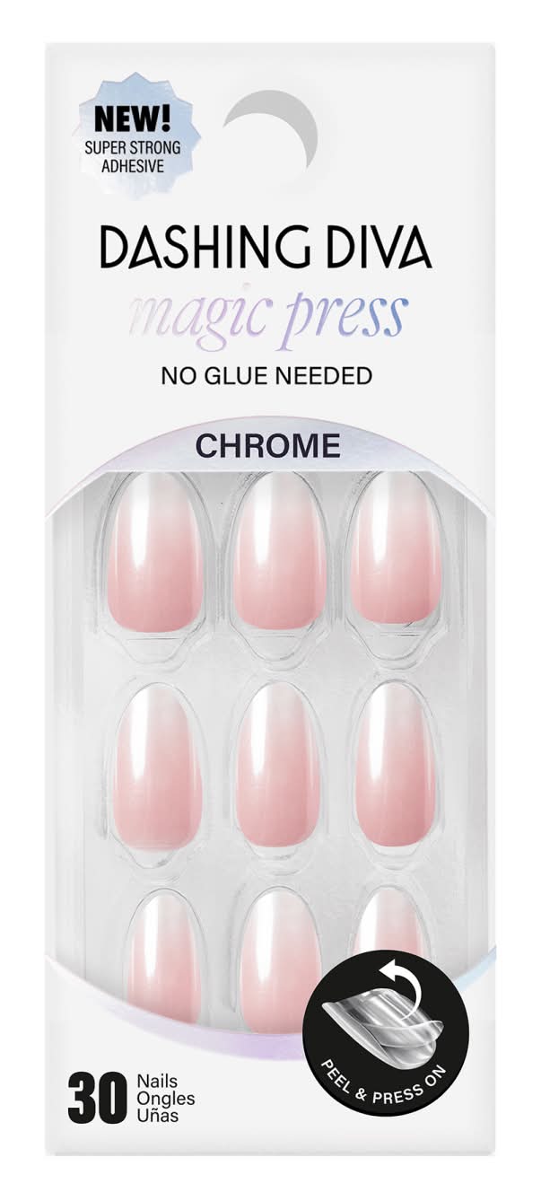 Dashing Diva Magic Press Nails, Rosewater Glaze (30 ct)
