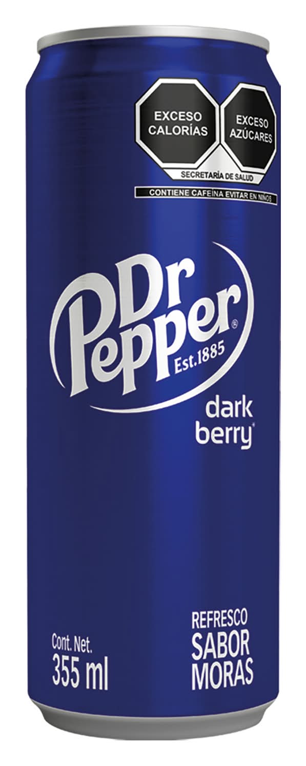 Dr Pepper · Refresco dark berry, moras (355 ml)