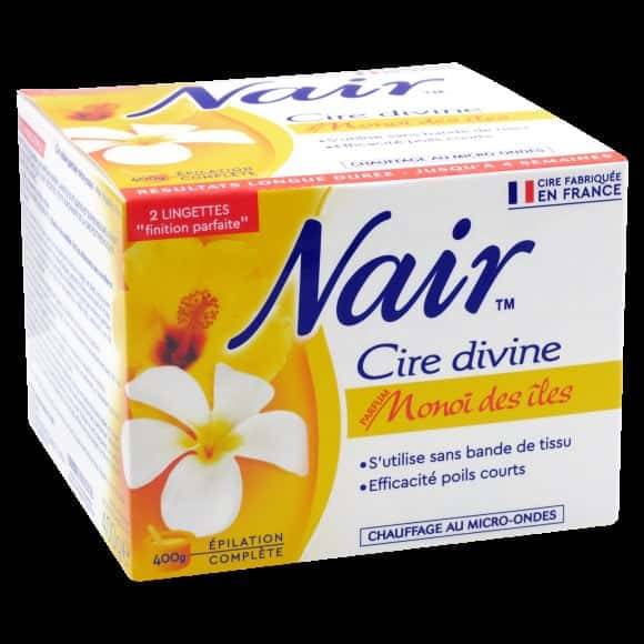 Nair - Cire divine chauffage au micro-ondes, monoï des îles (400g)