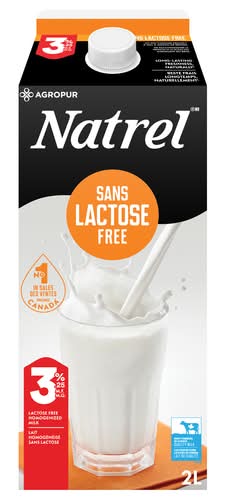 Natrel Sans Lactose Free 3.25% Milk (2 L)