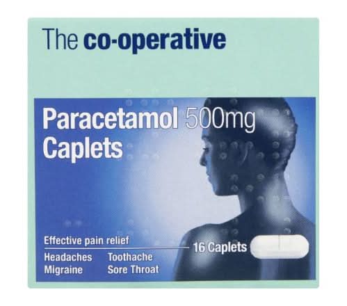 The Co-operative Paracetamol 500mg Caplets 16 Caplets