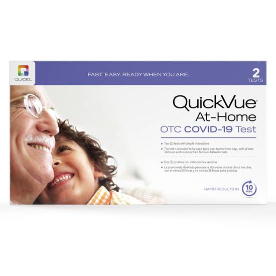 QuickVue At-Home OTC COVID-19 Test Kit, 2 CT