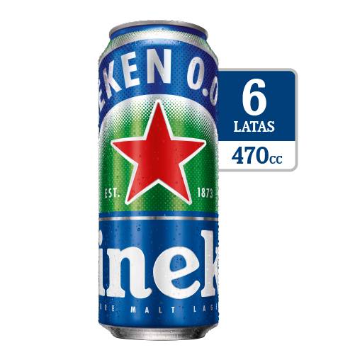 Heineken · Cerveza sin alcohol (6 x 470 ml)