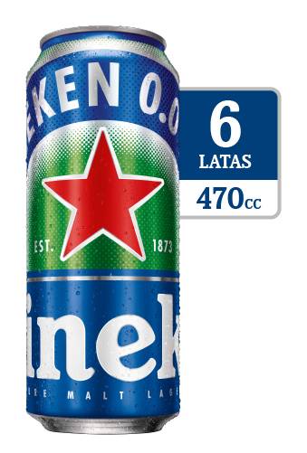 Heineken · Cerveza sin alcohol (6 x 470 ml)